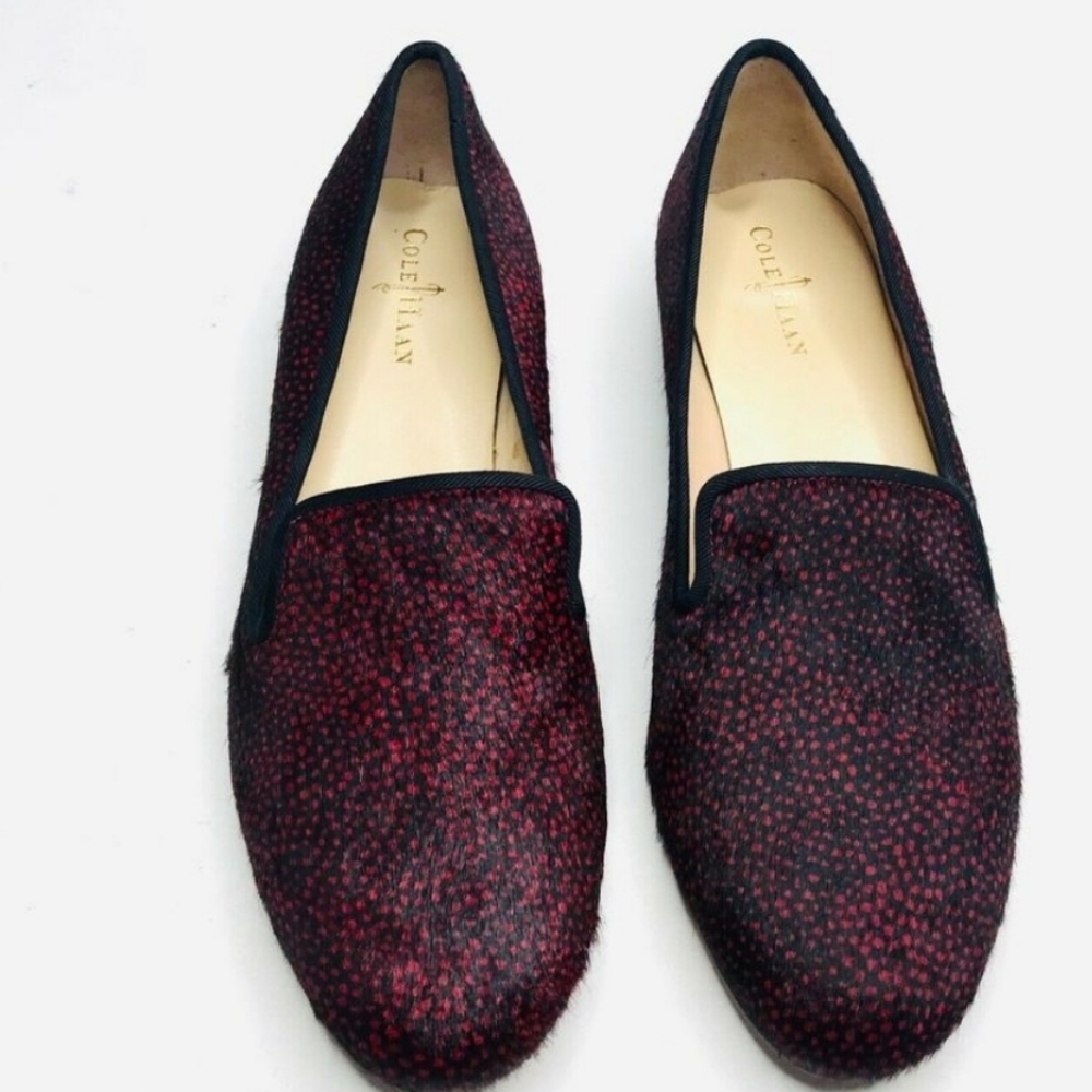 Cole Haan Sabrina Calf Hair Dotted Cheetah Loafers